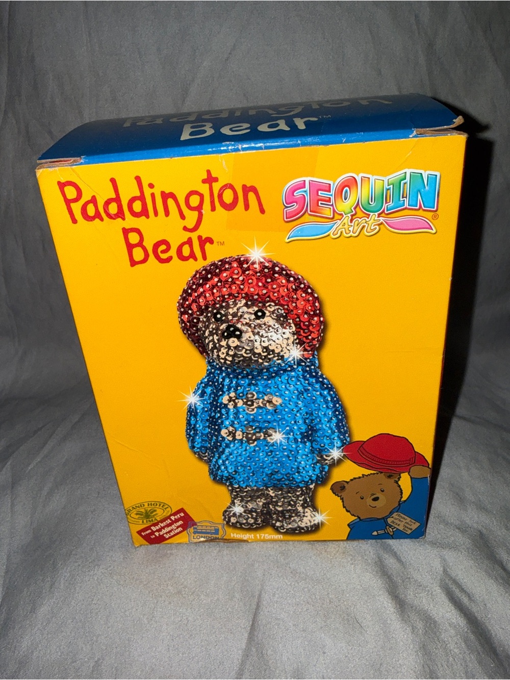 Paddington Bear Sequin Art Kit - Blue Coat, Red Hat NEW